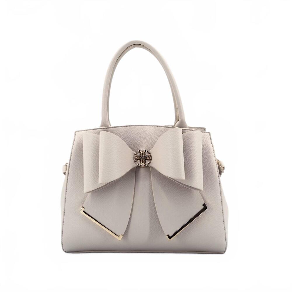 NEW LIKE DREAMS women's poppy bowtie satchel bag in cream
